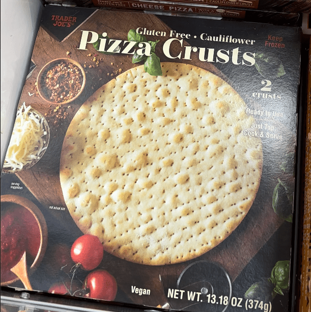 frozen pizza crust  at trader joes