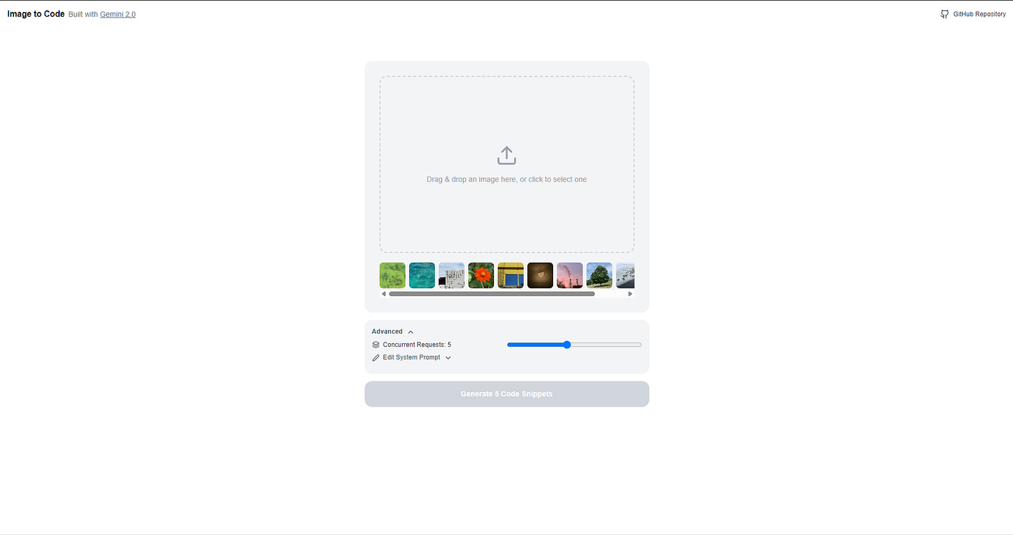 Image to Code Starter App