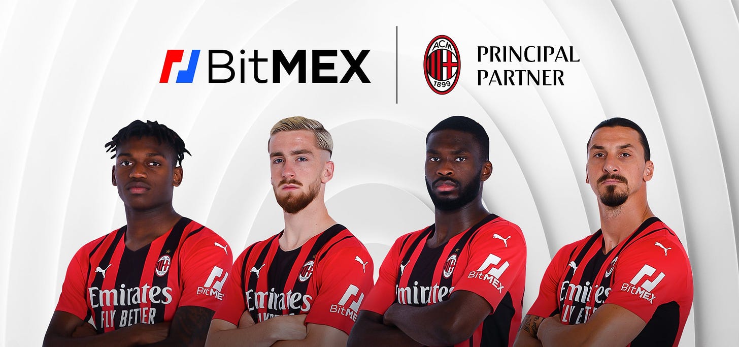 BitMEX joins AC Milan as first-ever sleeve partner | AC Milan