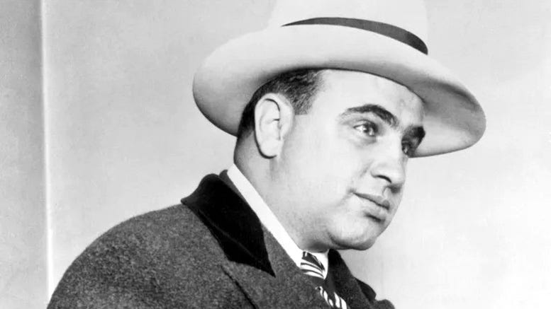 Portrait of Al Capone. Courtesy of Getty Images.