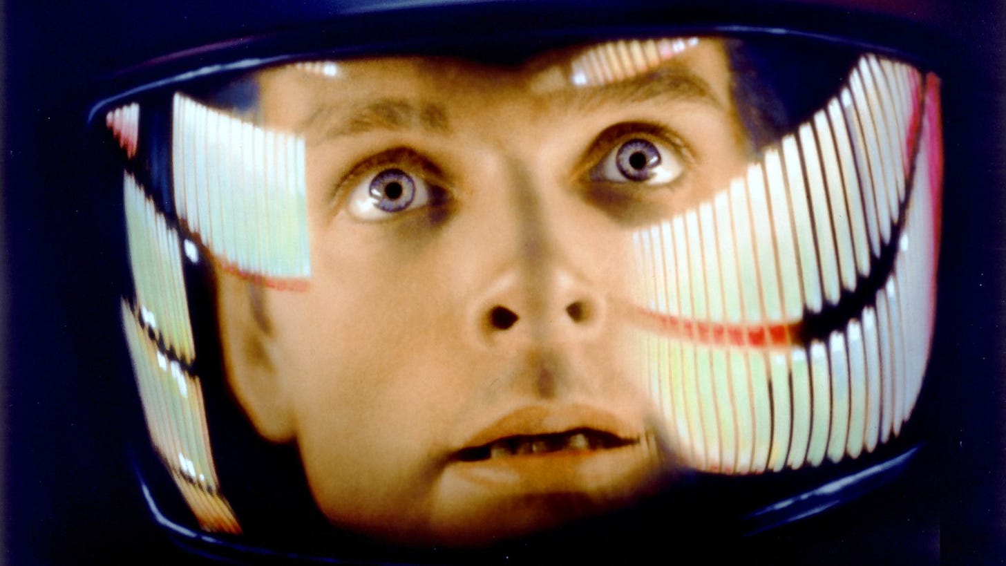 Scene from the film "2001: A Space Odyssey" by Stanley Kubrick