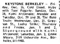 Jerry Garcia Band December 31 1975