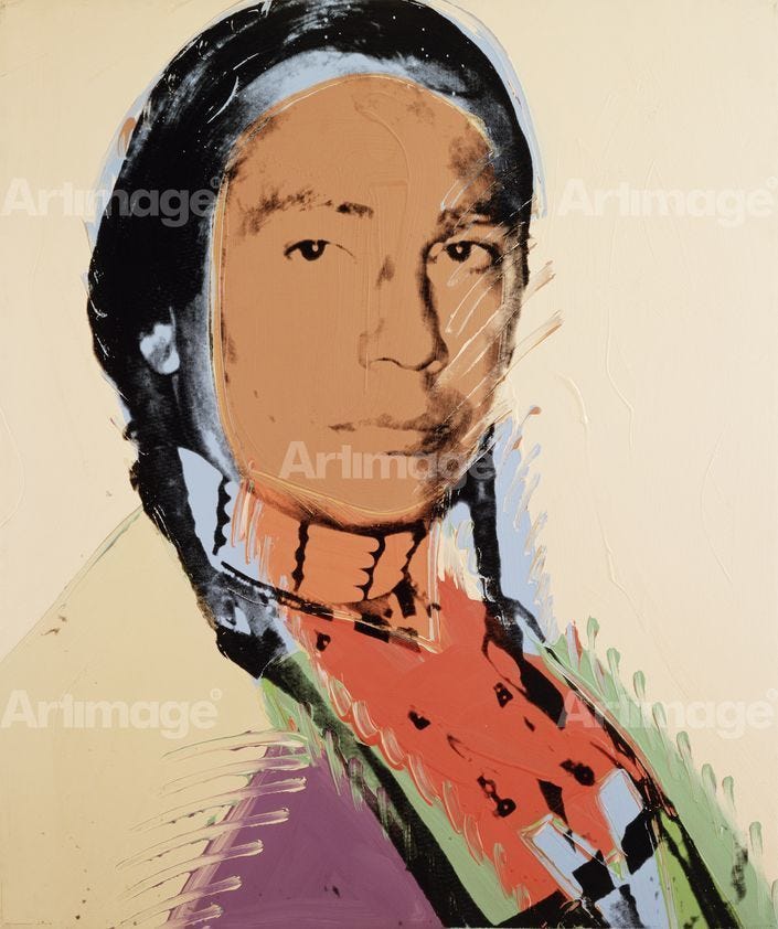 American Indian, The (Russell Means), 1976 : Andy Warhol : Artimage