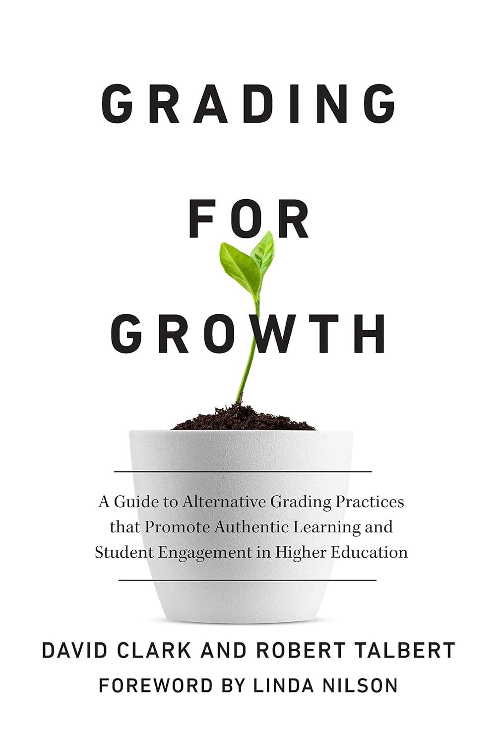 Cover of Grading For Growth book -- green plant coming out of a white vase