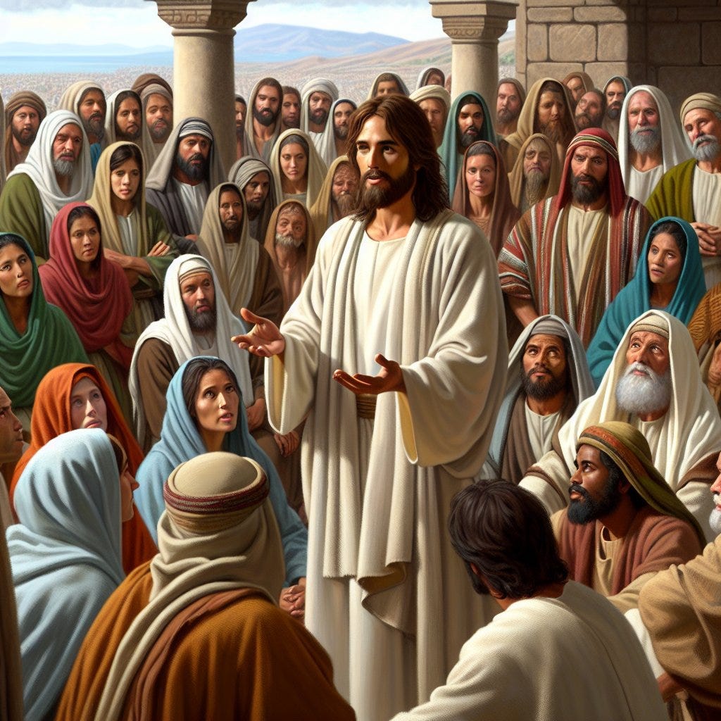 Matthew 23:1 - "Then spake Jesus to the multitude, and to his disciples,"