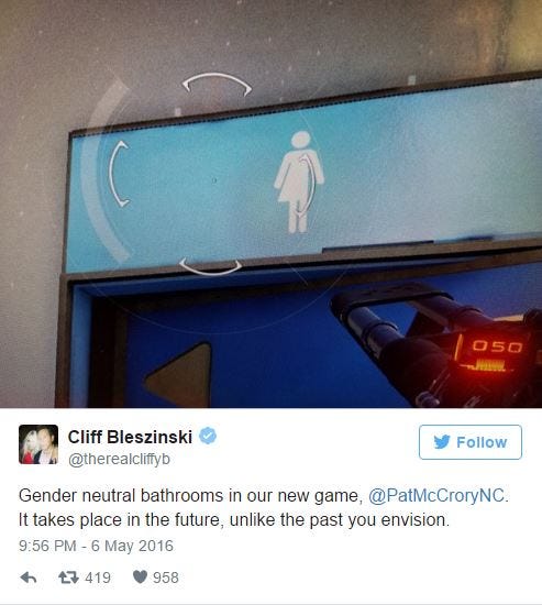 LawBreakers features gender-neutral restrooms in | GameWatcher