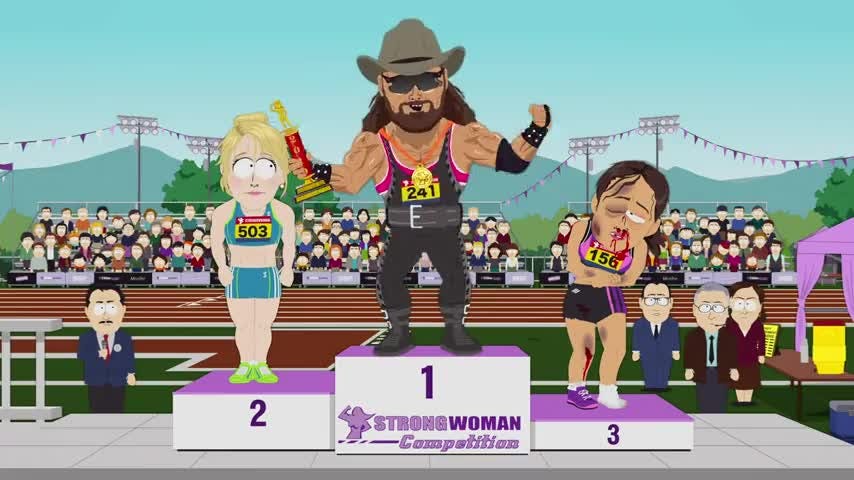 YARN | ♪ Strong woman ♪I'm the strongest! | South Park (1997) - S23E07  Board Girls | Video gifs by quotes | f657c029 | 紗