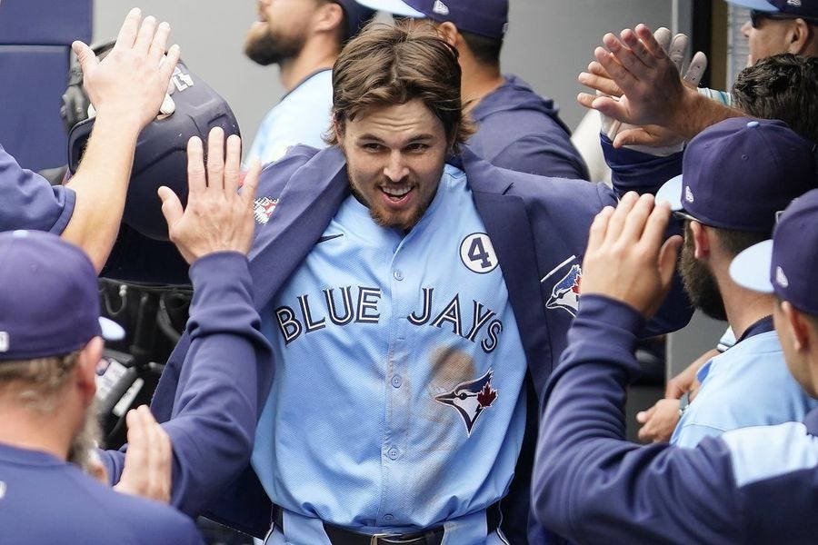 Deadspin | Addison Barger's 3-run blast fuels Blue Jays' rally past  Athletics