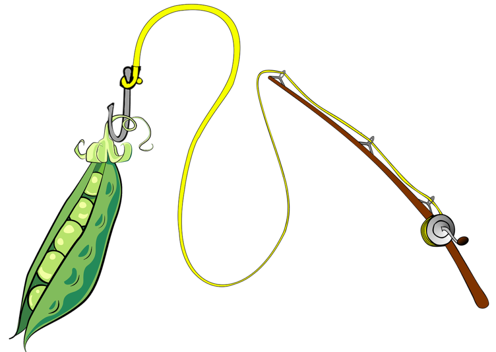 Podcast: A fishing rod casting a pea pod