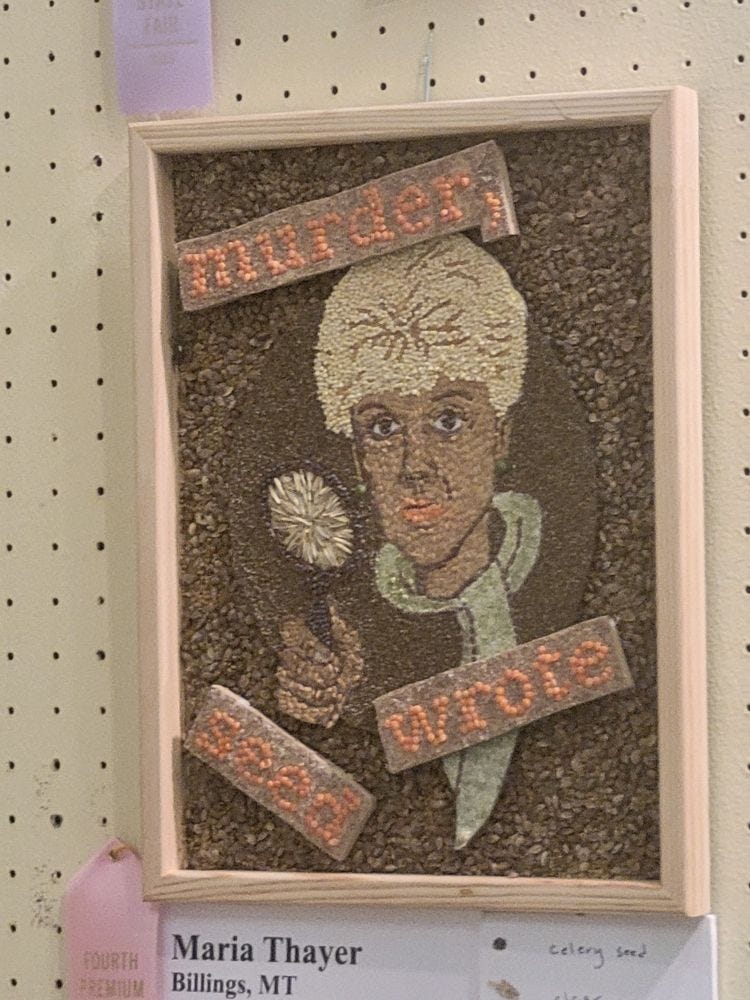 crop art picture of Angela lansbury with murder she wrote written on it