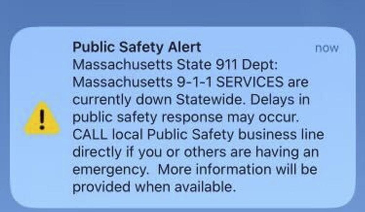 Massachusetts suffers statewide 911 services outage - Washington Times