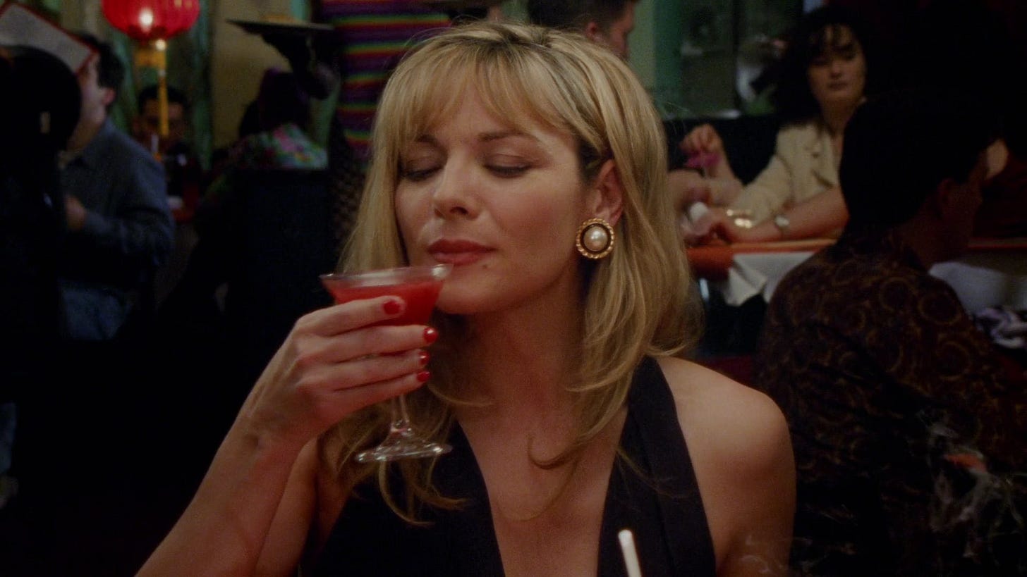 hannah on X: "the world was introduced to the legendary Samantha Jones  https://t.co/es7LSyNtUX" / X