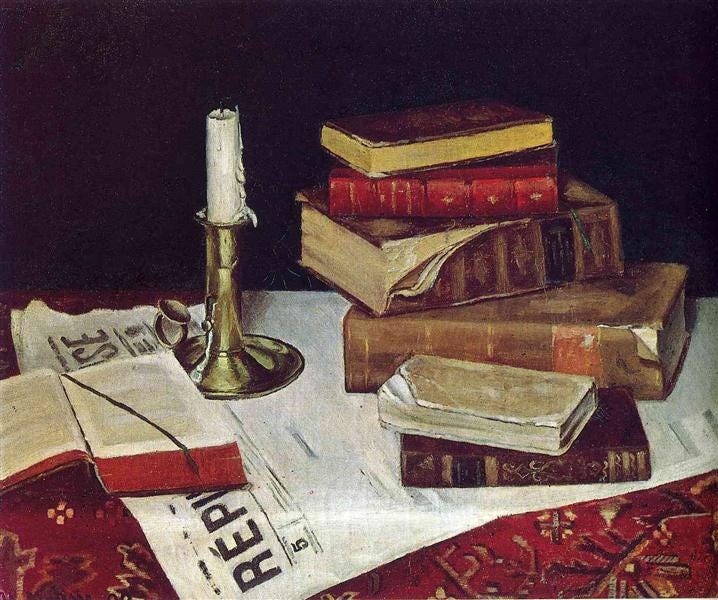 Still Life with Books and Candle, 1890 - Henri Matisse