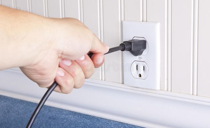 Pull the Plug. Metaphor with hand pulling cord out of outlet on wall ,  #affiliate, #Metaphor, #hand, #Pull, #Plug, #outlet #ad | Plugs, Pulls,  Metaphor