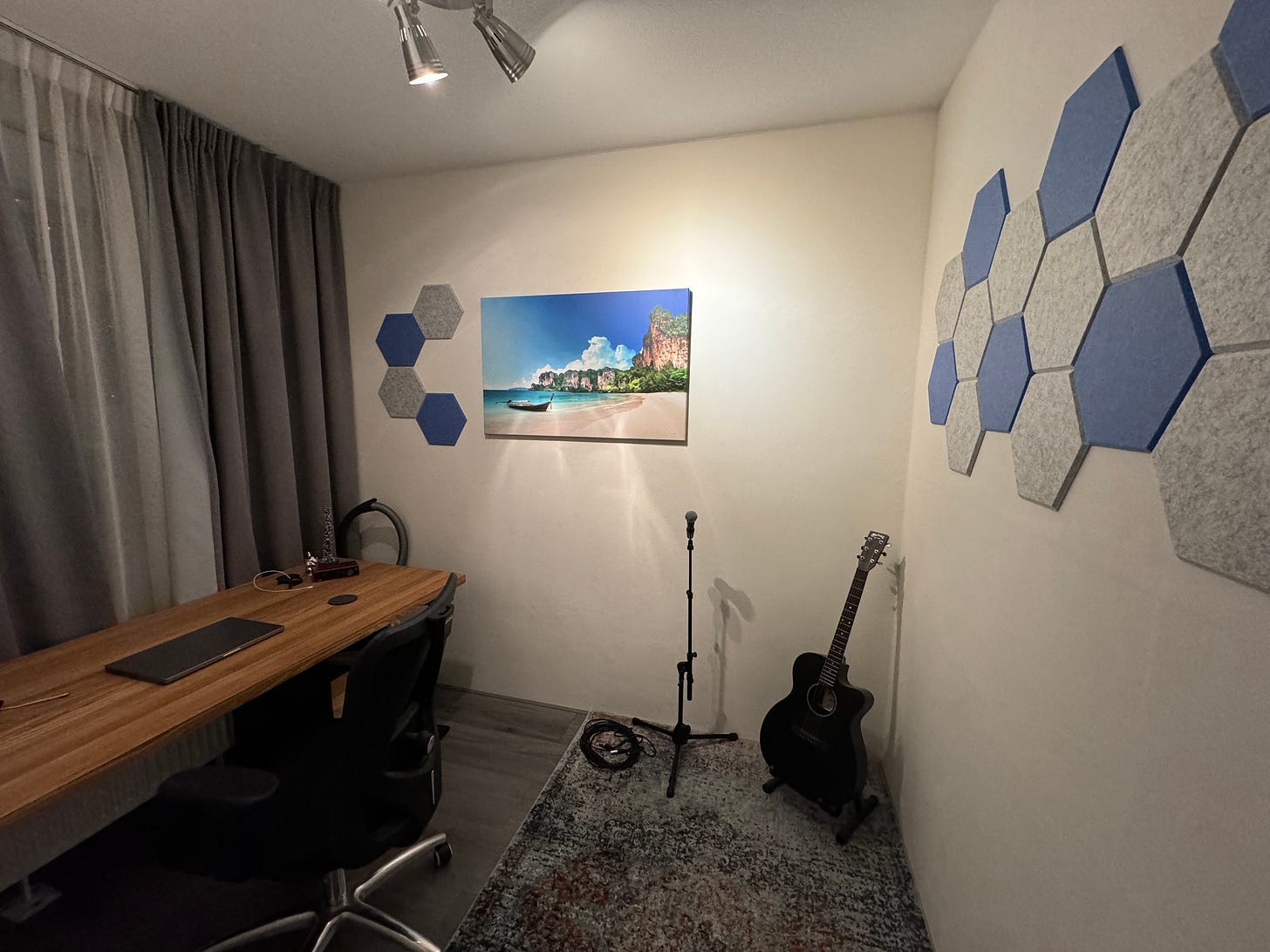 Acoustic treatment of home office Acoustic treatment of home office