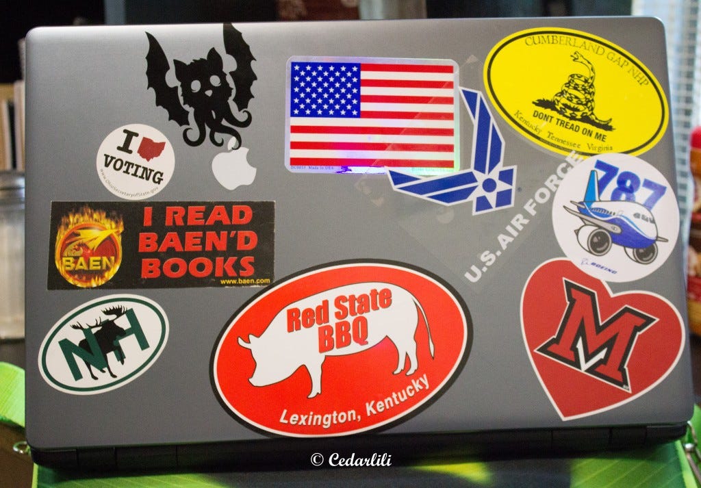 Laptop stickers