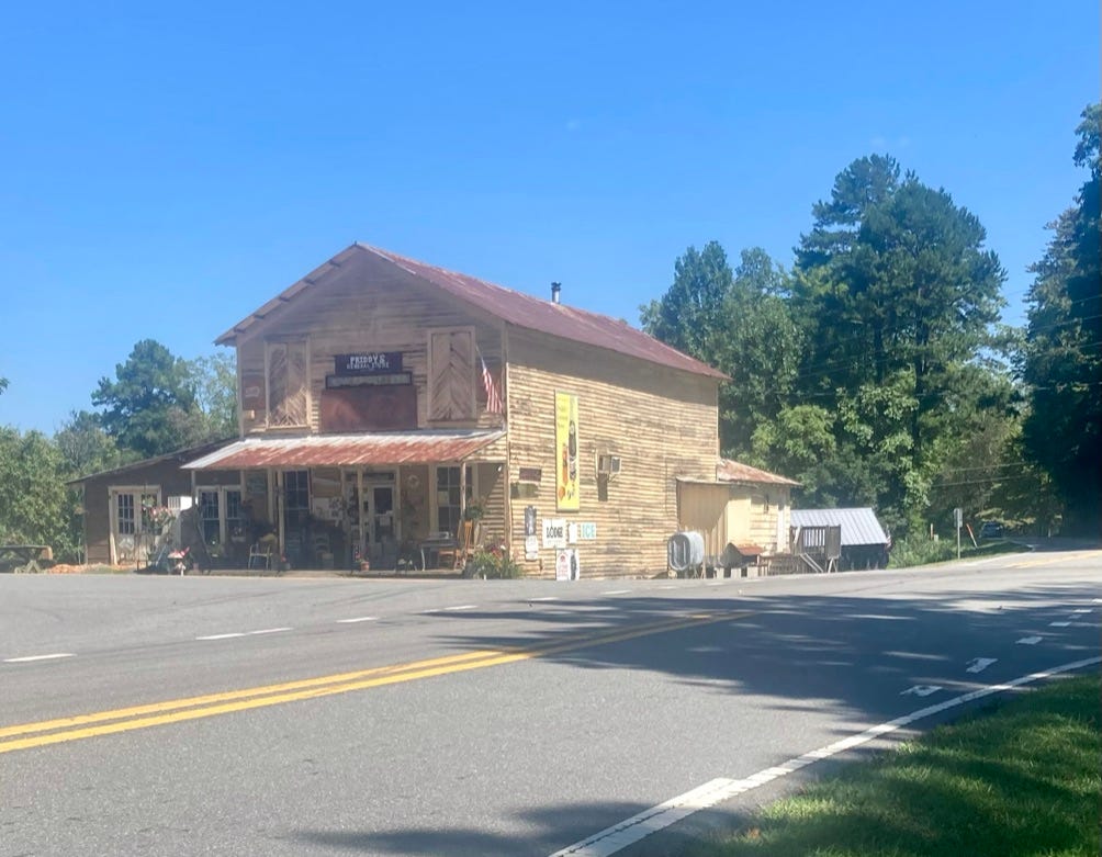 Priddy's General Store from across the road