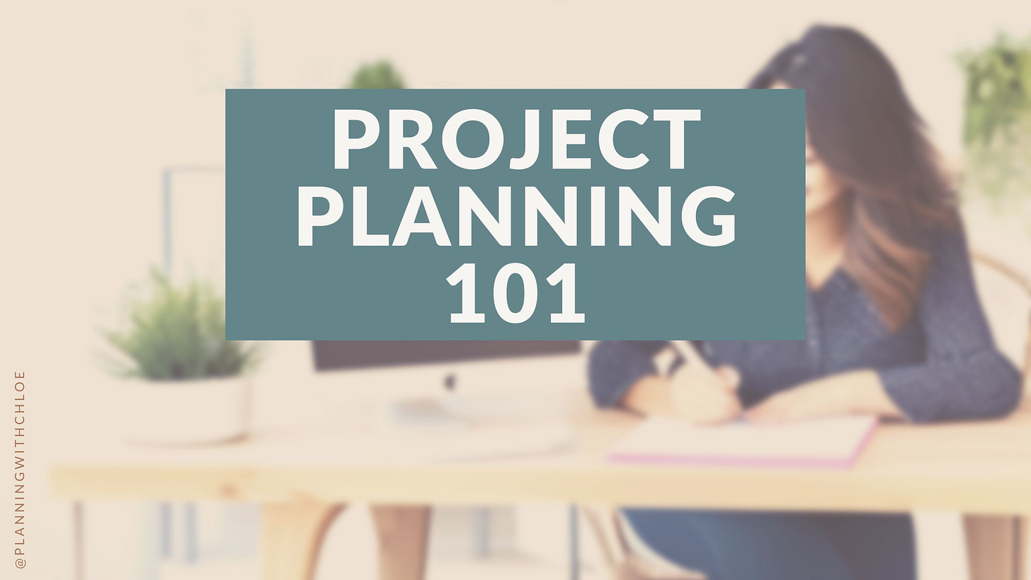 Project planning 101 for creative business owners