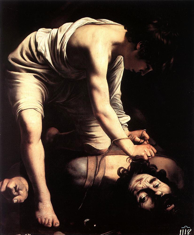 David & Goliath by Caravaggio