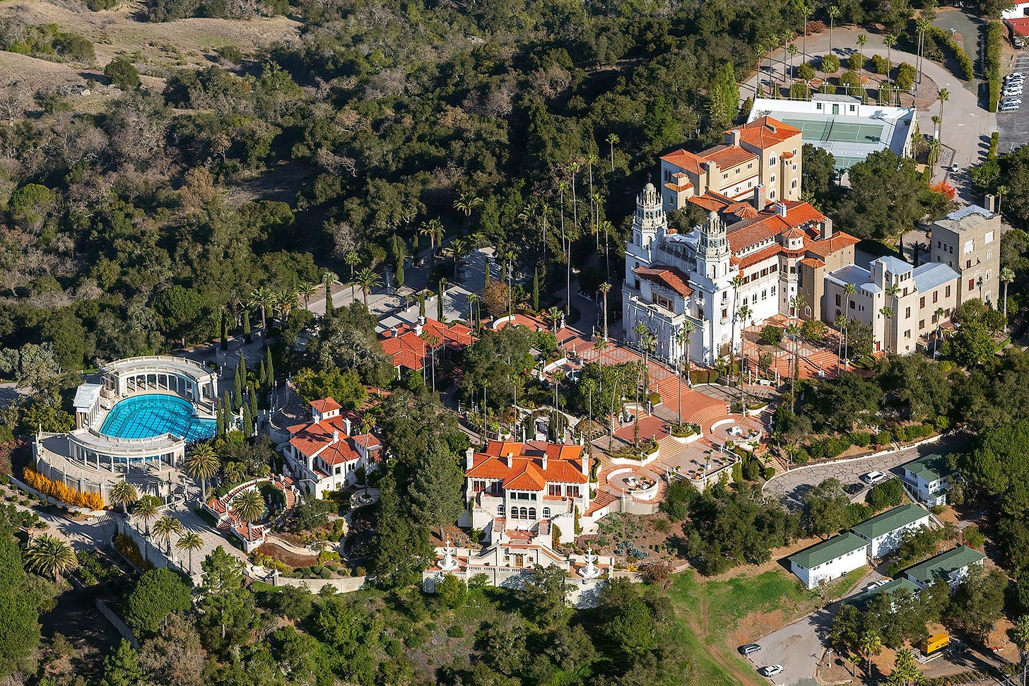 Hearst Castle - From Above with Aerial Photography | West Coast Aerial ...