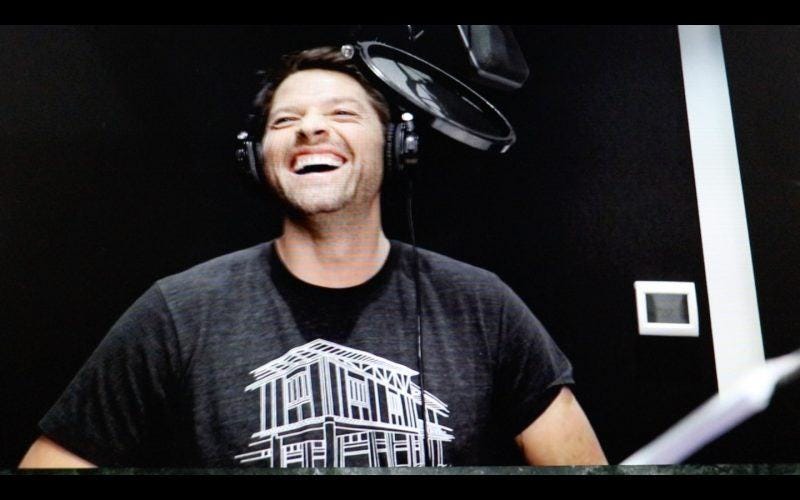 misha collins scoobynatural voice over behind scenes