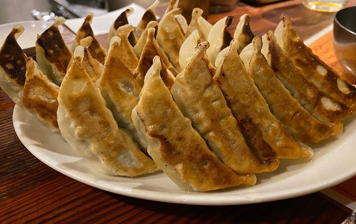 the best gyoza in Tokyo