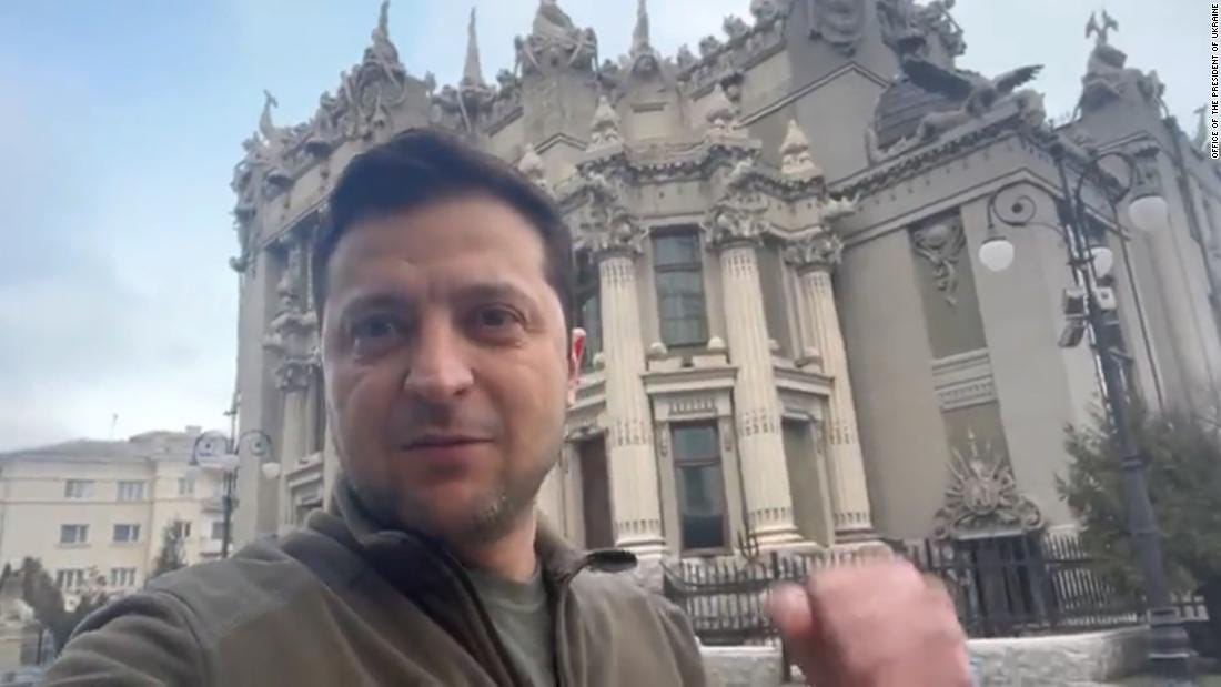 Zelensky posts video in the streets of Kyiv | CNN