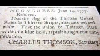 14th June 1777: Stars and Stripes adopted as the flag of the USA - YouTube