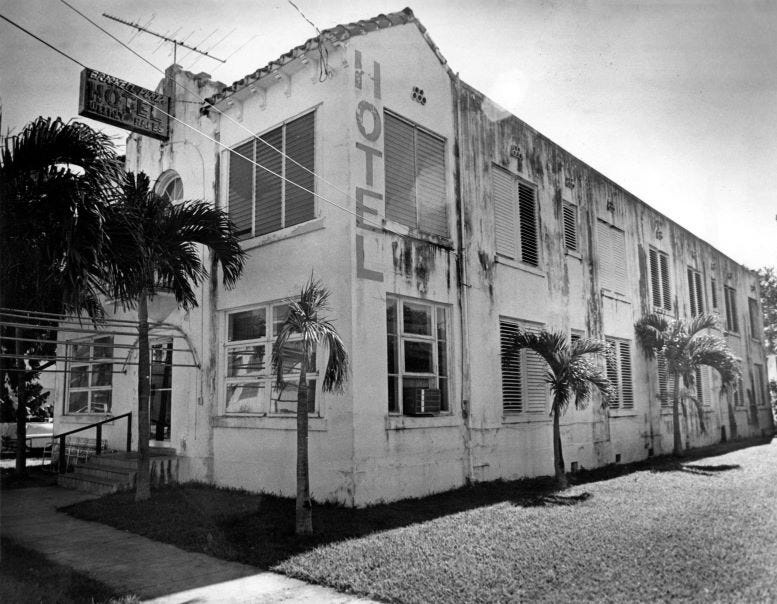 The Mareldean Hotel on December 12, 1973. Courtesy of Casey M. Piket