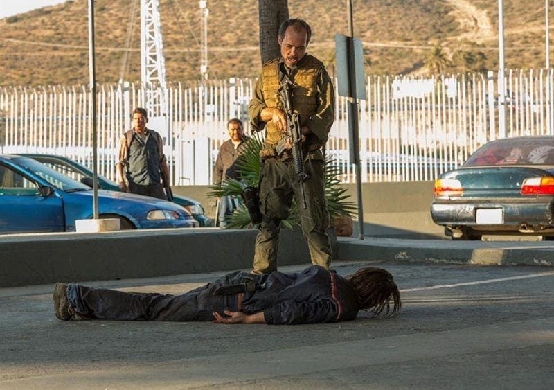 fear the walking dead finale nick with gun in face