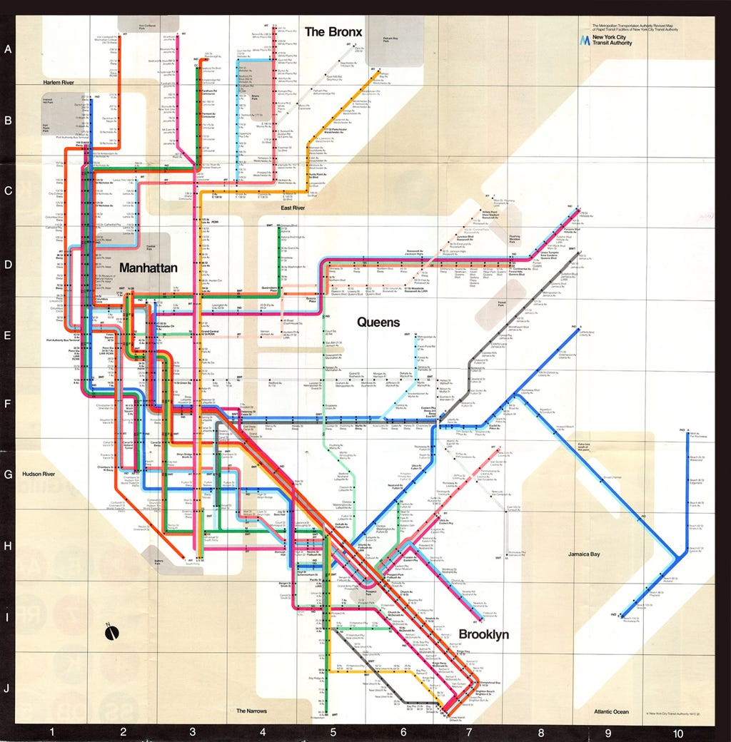 Massimo Vignelli Explains His Iconic 1972 New York City Subway Map | Open  Culture