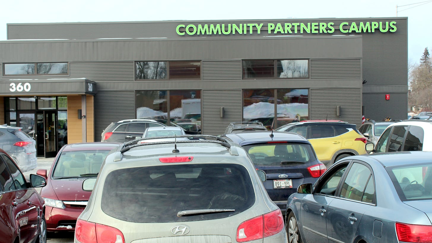 The exterior of the Community Partners Campus in Wausau. The building which hosts several non-profits opened today and it was covered by Evan J. Pretzer in The Wausau Sentinel.