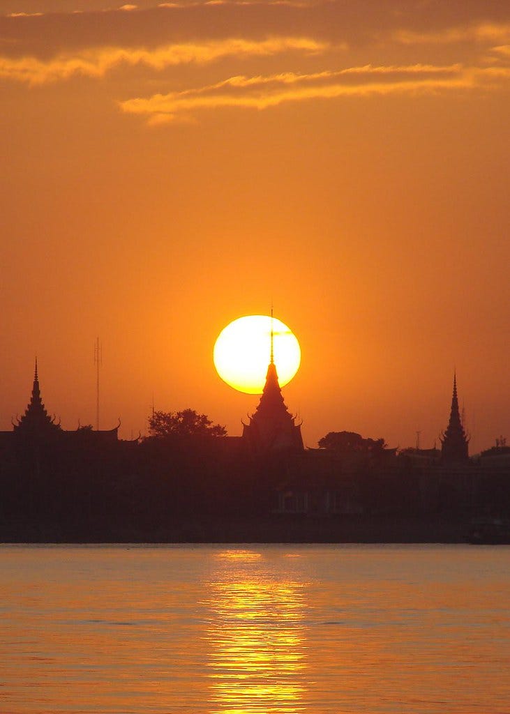Sunset over Phnom Penh