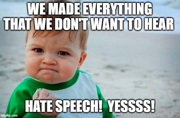 Hate Speech! - Imgflip