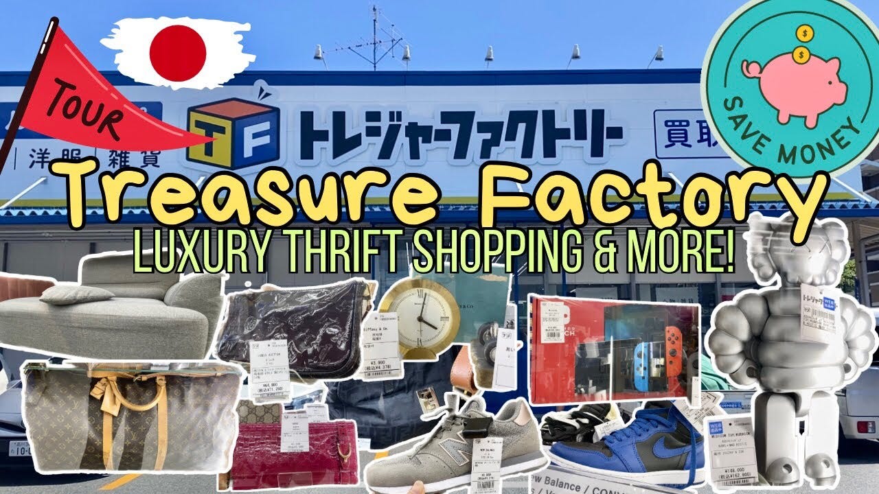JAPAN VLOG 017 | Treasure Factory | Japan Luxury Thrift Shopping | Living  in Japan