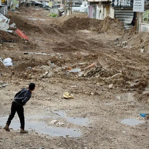 The Jenin refugee camp, last week.