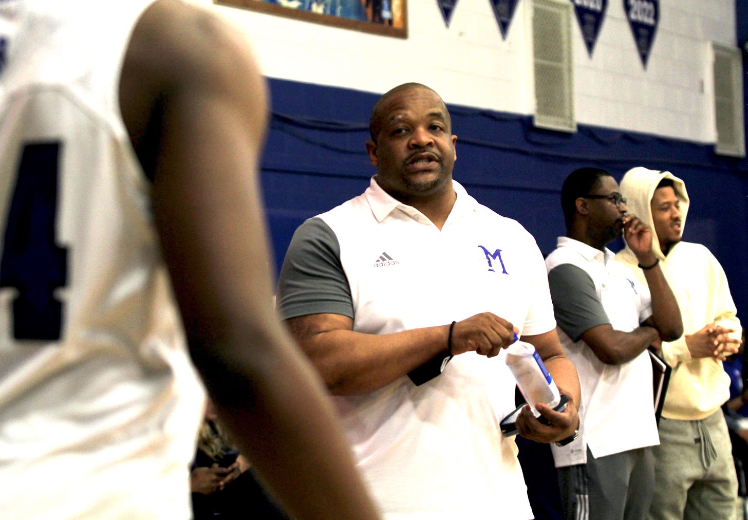 John Marshall head coach Ty Whyte