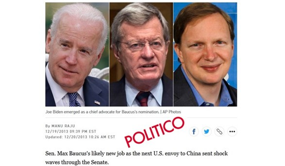 alt= members of the Kalorama Set, Joseph Biden, Max Baucus, and Jim Messina.