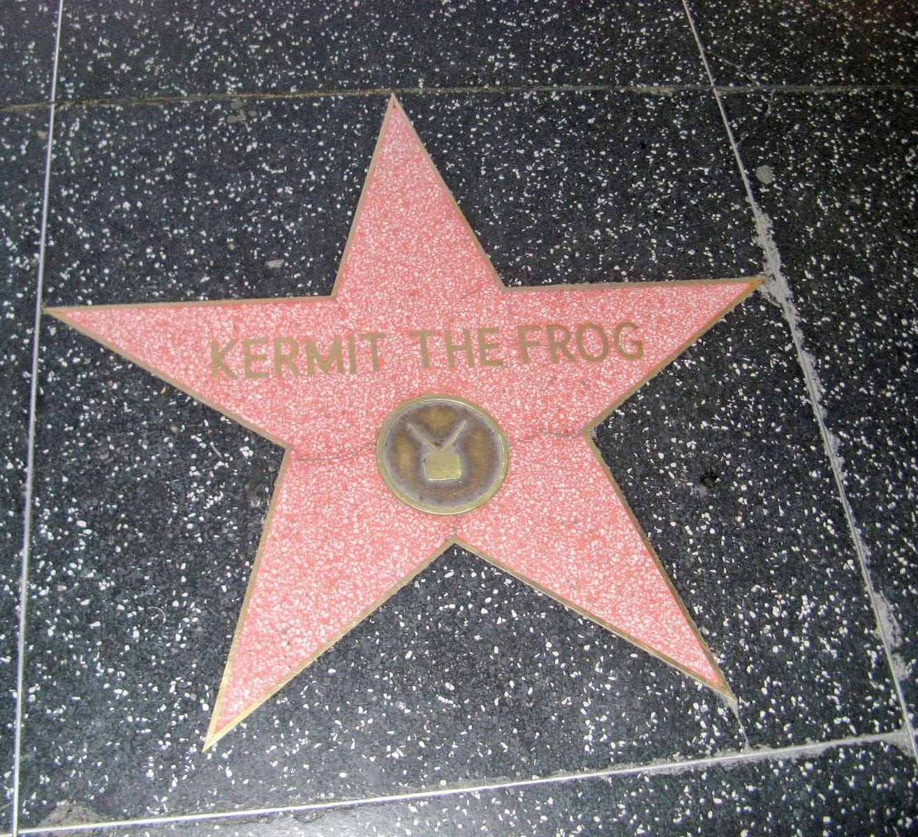 Kermit the Frog star on the Hollywood Walk of Fame