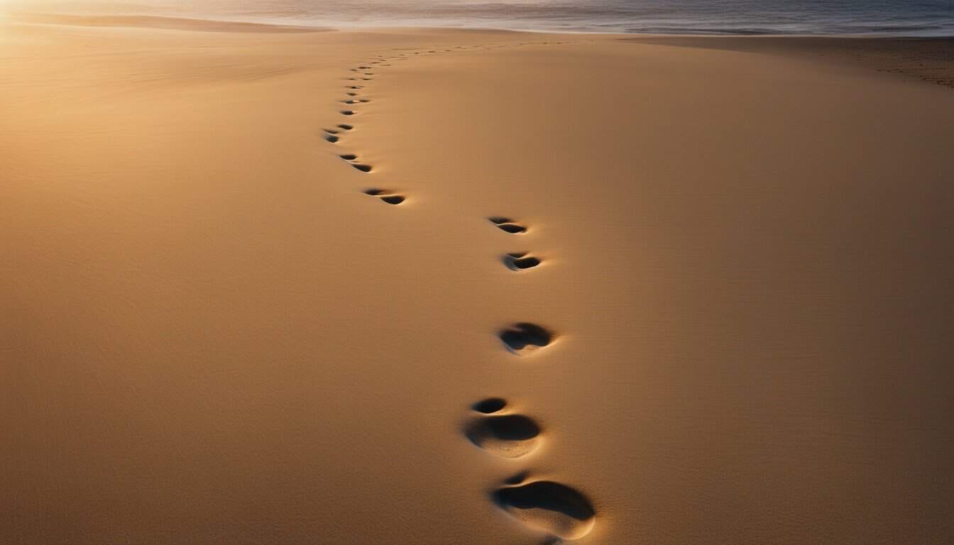 Walking with God: Footprints in the Sand Bible Verses