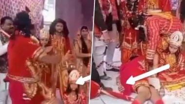 Man Dies By Heart Attack: Happiness turned into mourning! A man playing the role of Hanuman in Ramlila in Bhiwani, Haryana died of a heart attack (Watch Video)