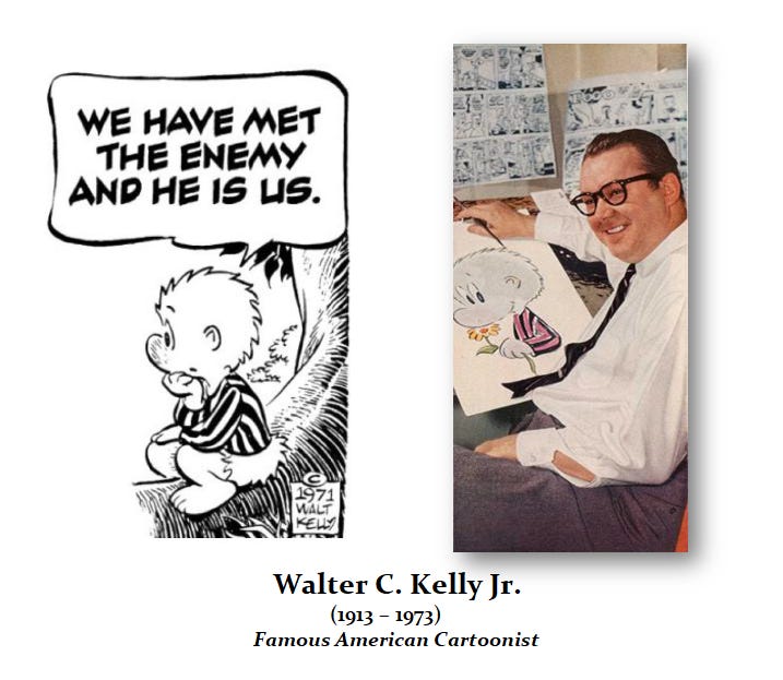 met_the_enemy_he is us Walt_Kelly_cartoon