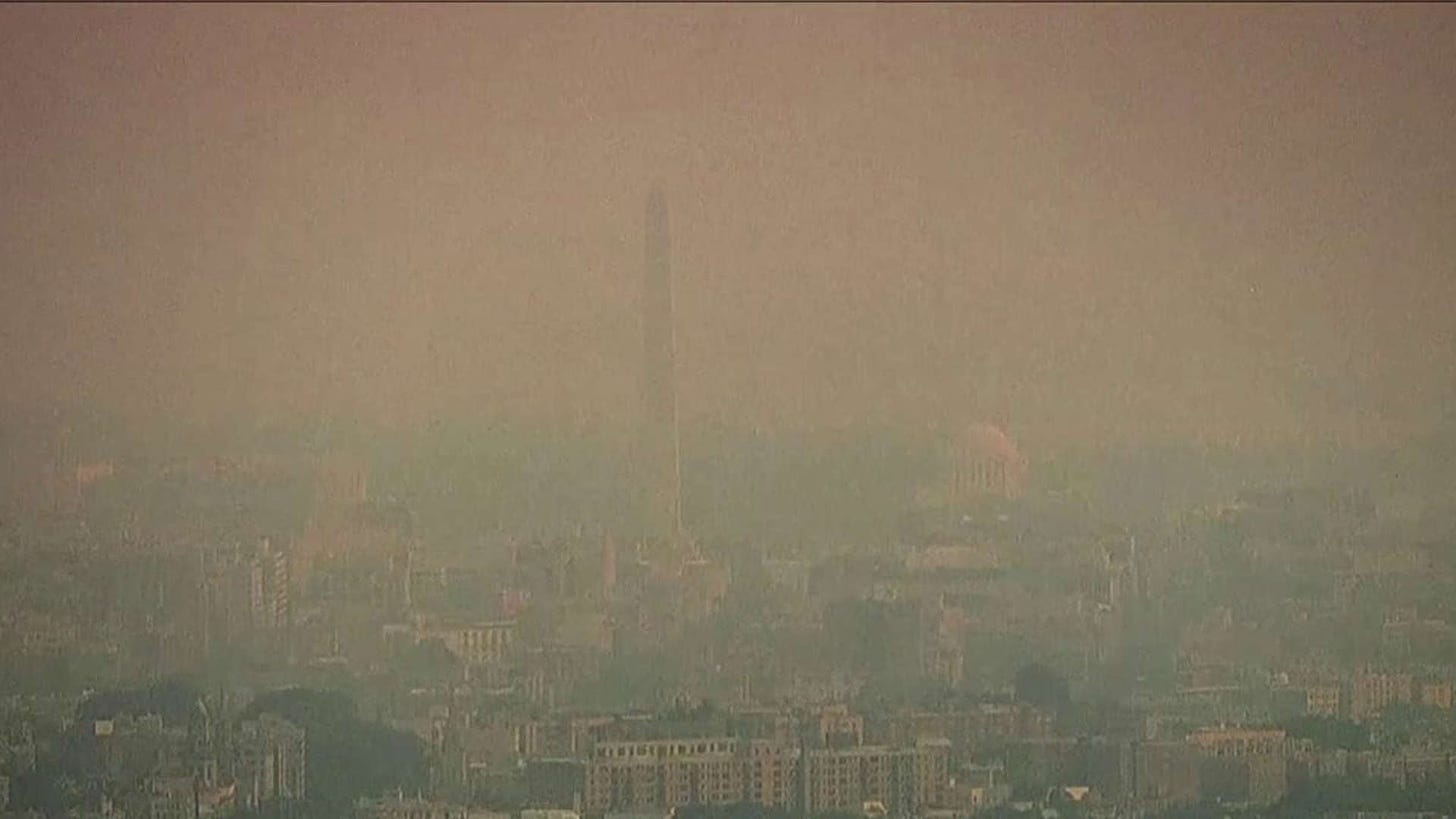 Code maroon ‘hazardous' and ‘very unhealthy' air quality grips DC area, putting everyone's health at risk