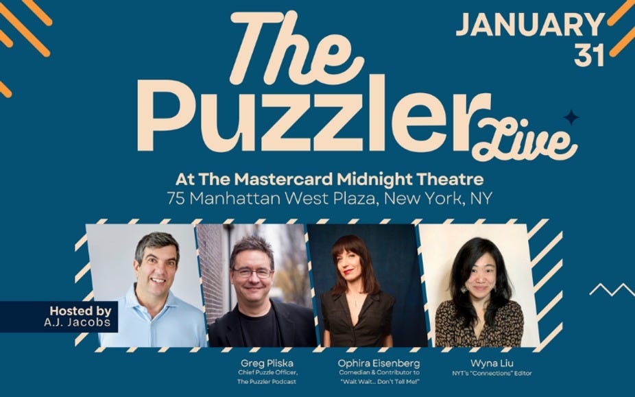 The Puzzler: Live! event photo