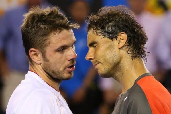 stan wawrinka with rafael nadal 2015