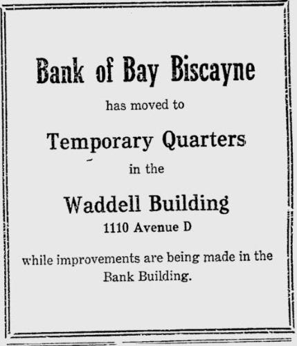 Figure 5: Ad in Miami Daily Metropolis on November 13, 1915.