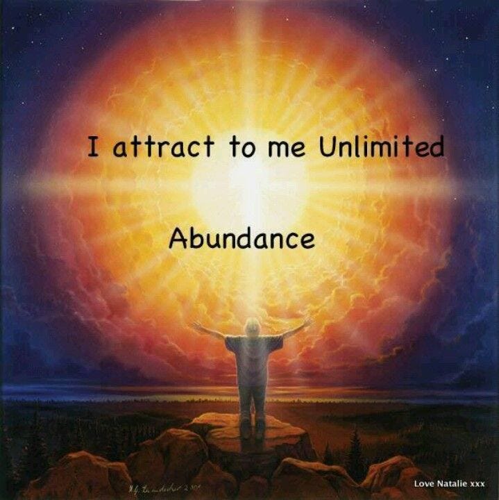 I attract to me unlimited abundance ... | Wealth affirmations ...