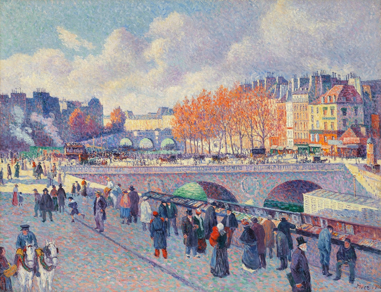 Maximilien Luce | La Seine au pont Saint-Michel (1900) | MutualArt