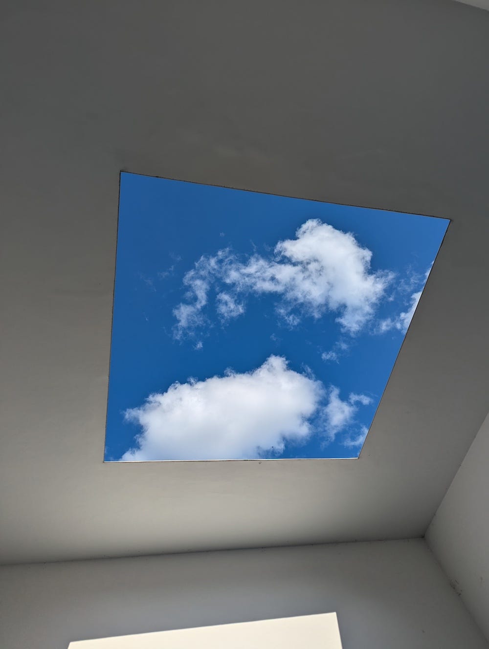 James Turrell's Sky Pesher cloud view at the Minneapolis Sculpture Garden