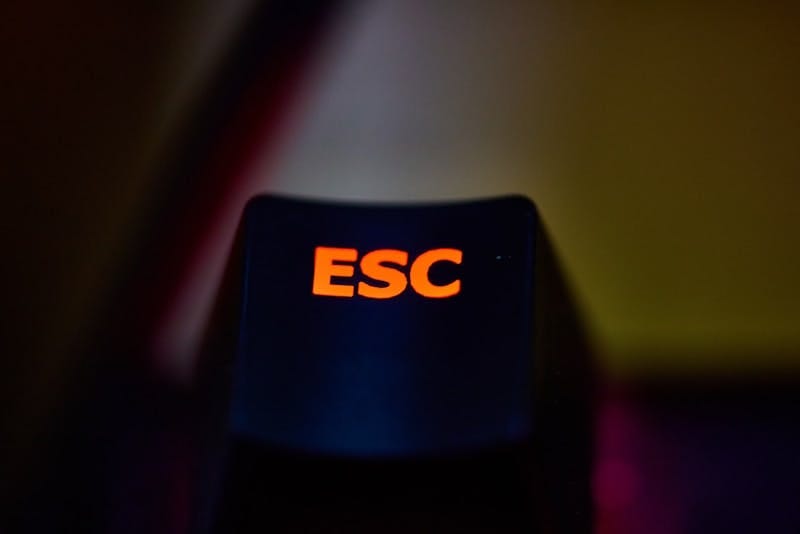 Photo of a computer button ESC